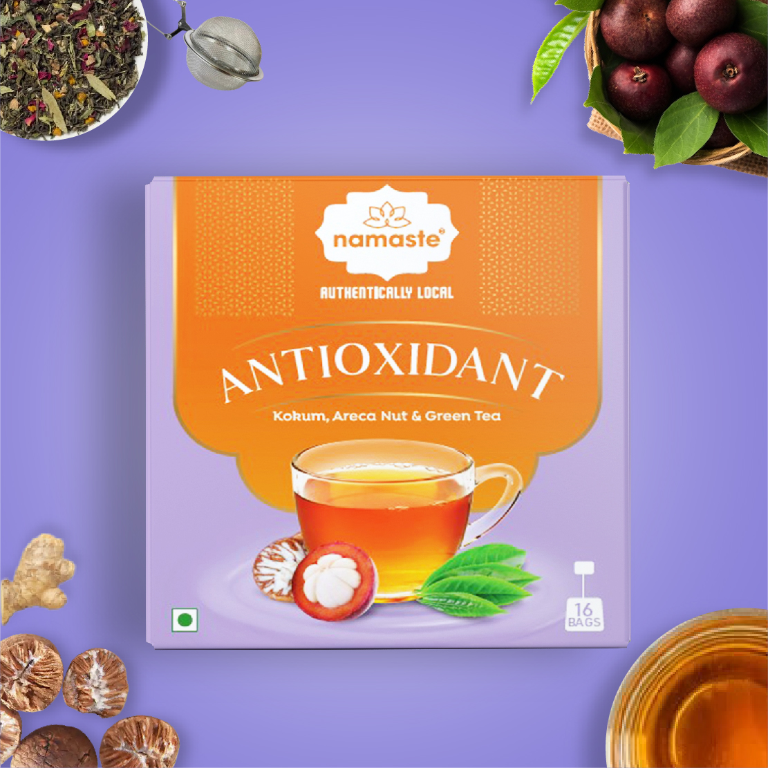Antioxidant (Aracanut, Kokum, Green Tea)