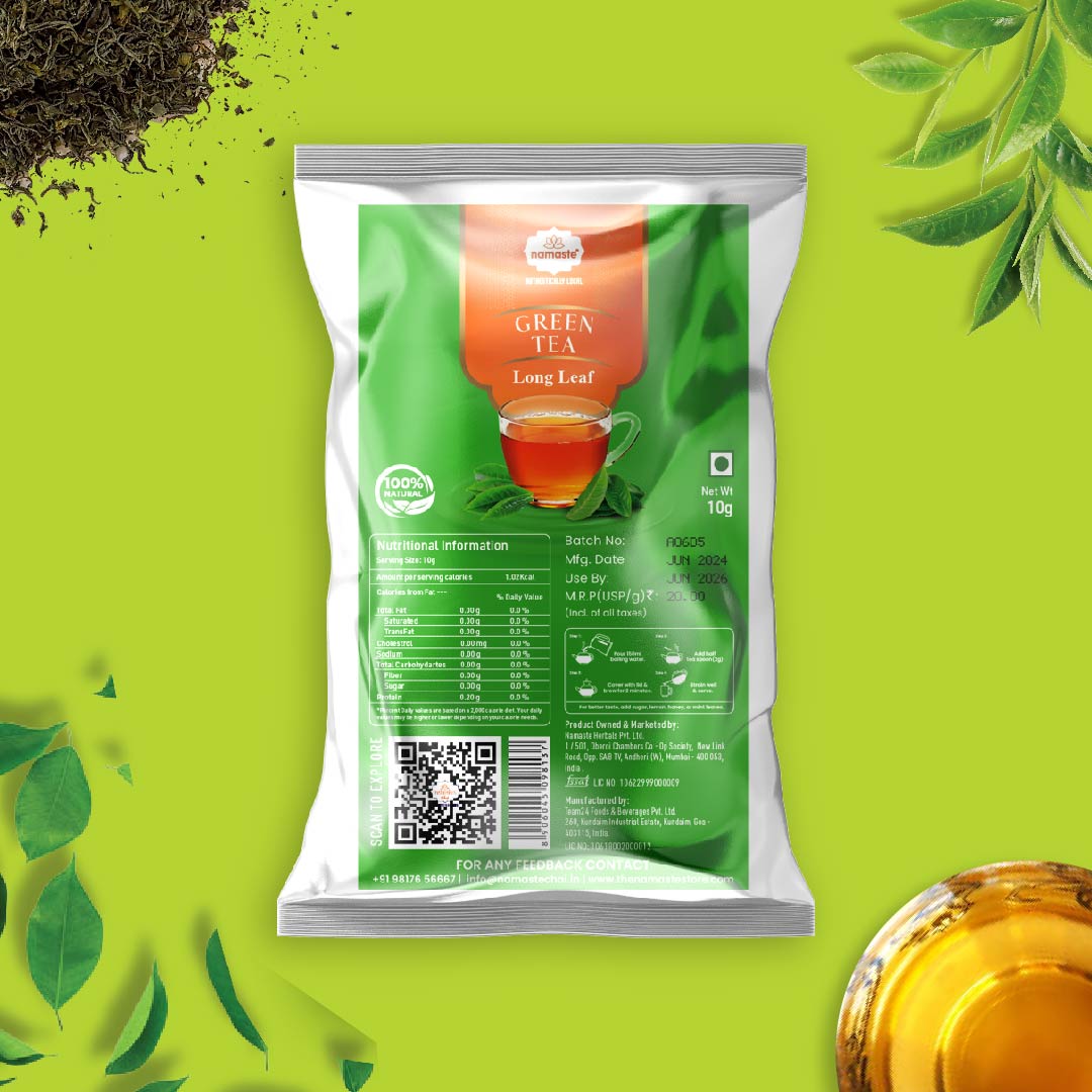 Green Tea (Long Leaf) - 10g (Makes 5 cups)