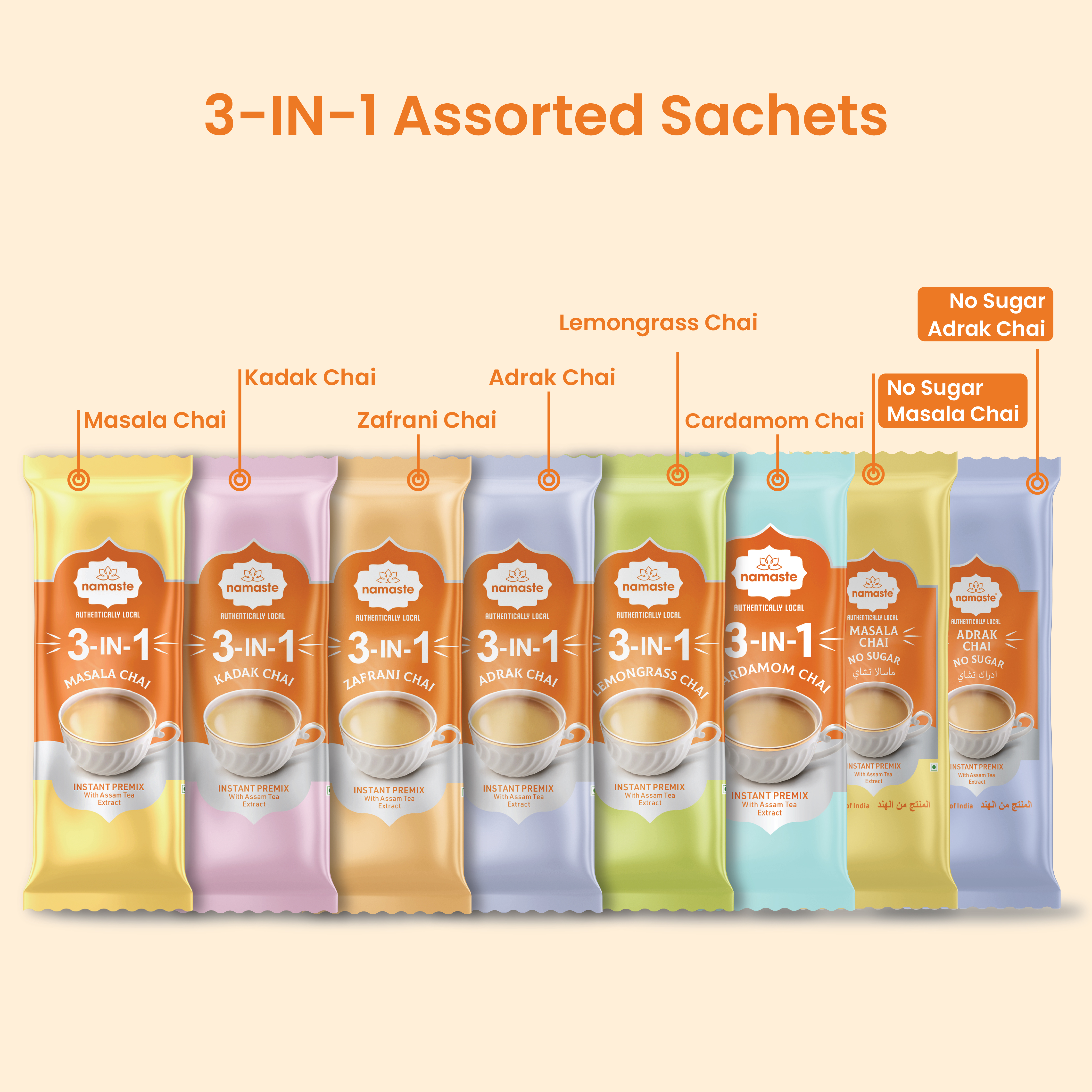 3-IN-1 Assorted Packet (8 different sachets)