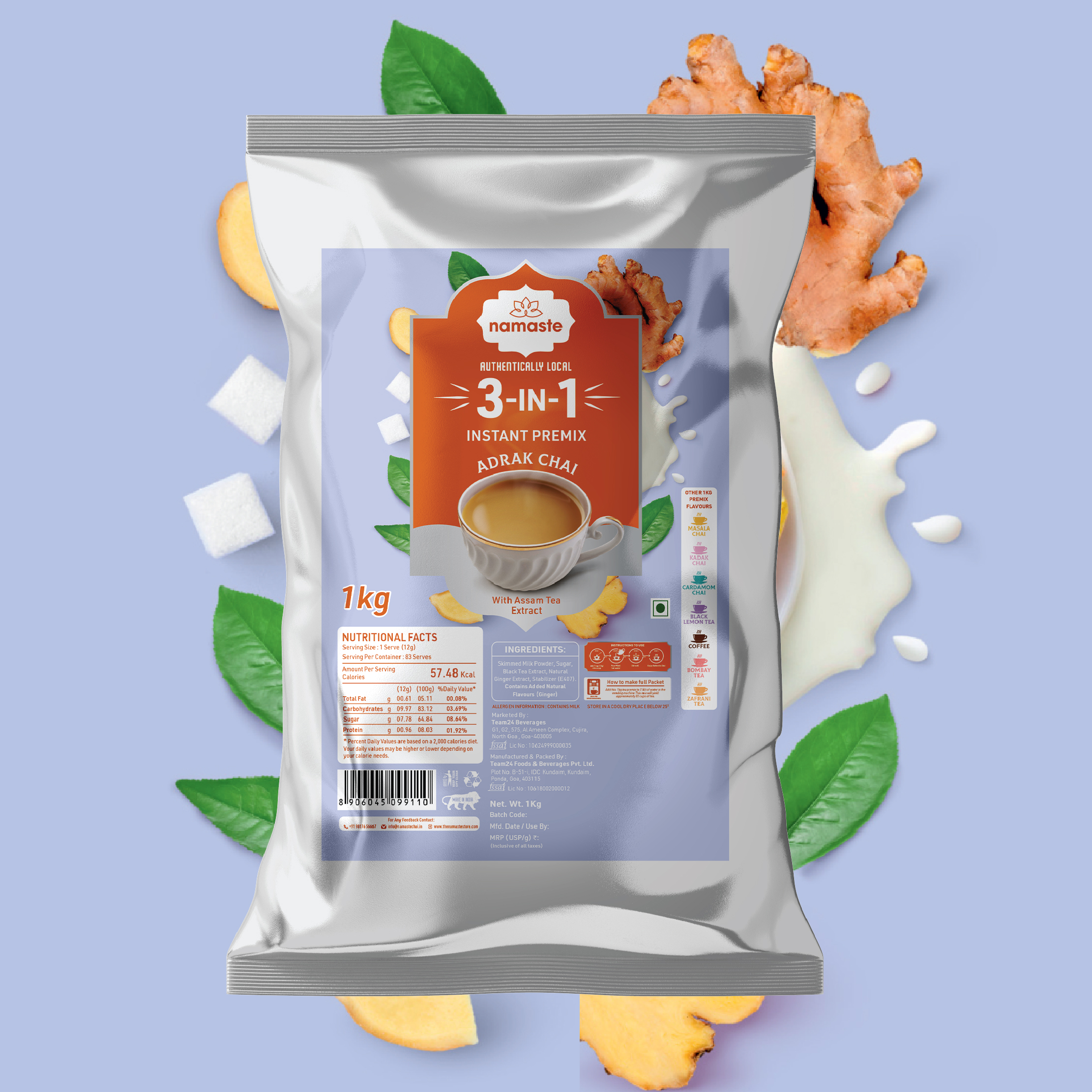 Adrak Chai (83 Cups)- 1KG