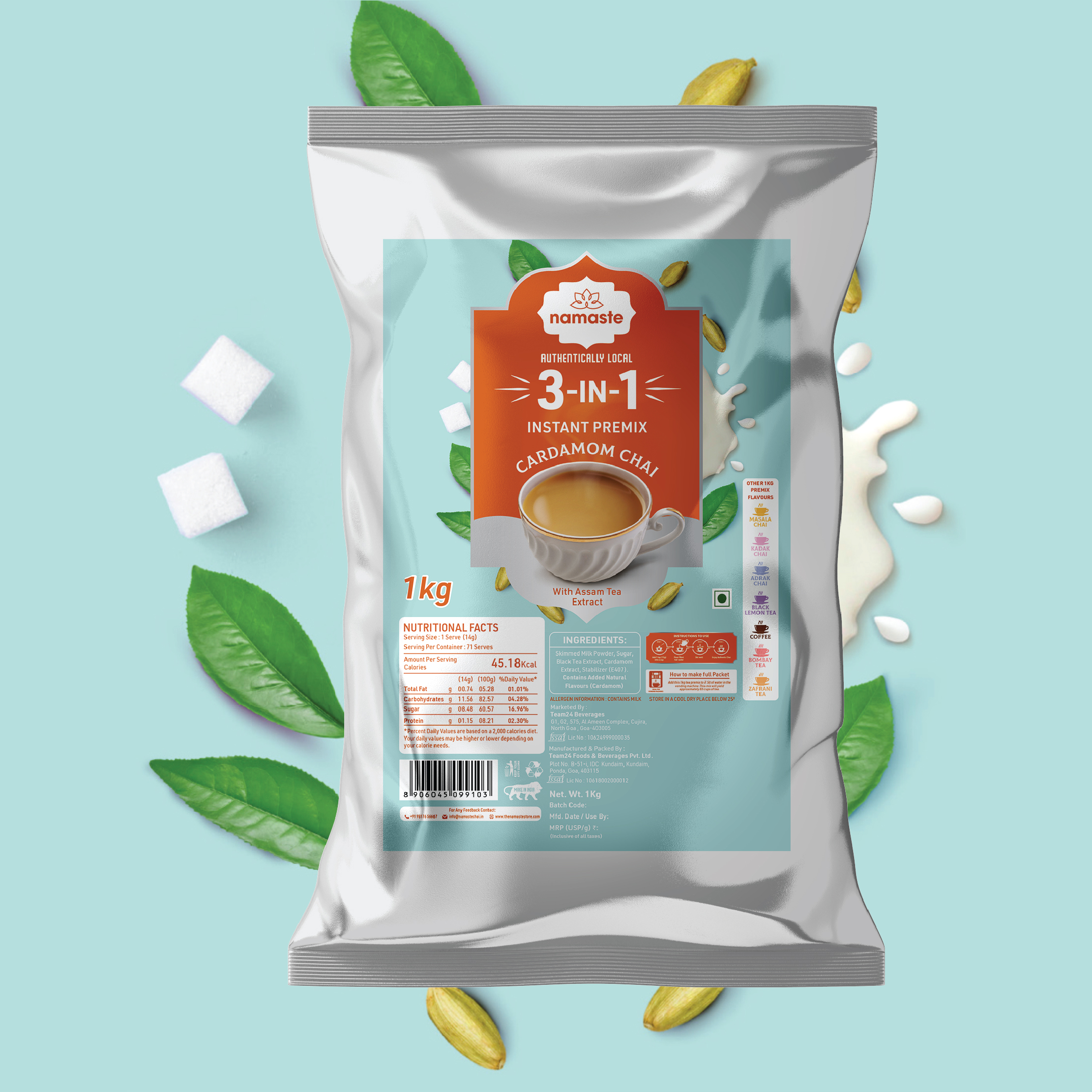 Cardamom Chai (83 Cups)- 1KG