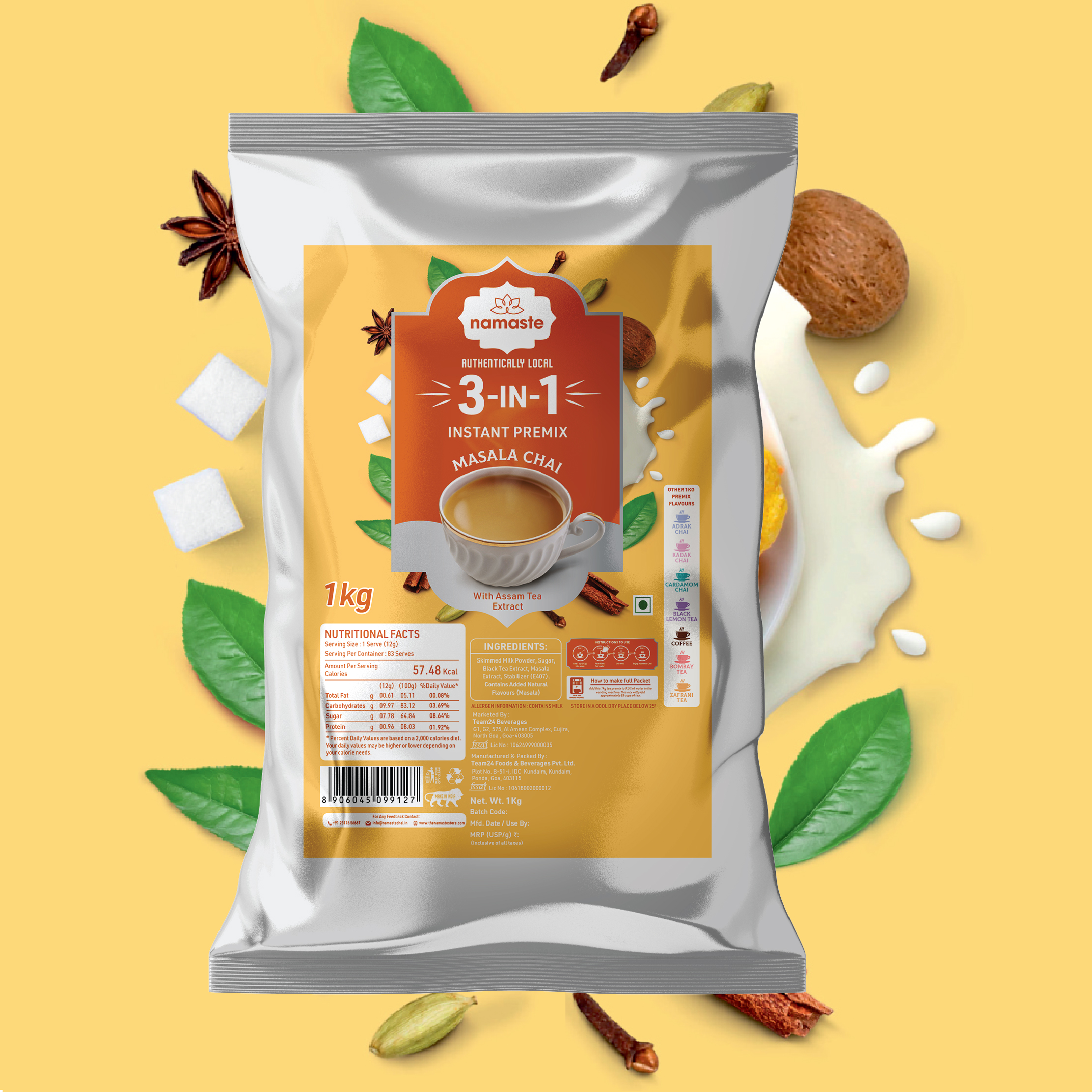Masala Chai (83 Cups)- 1KG