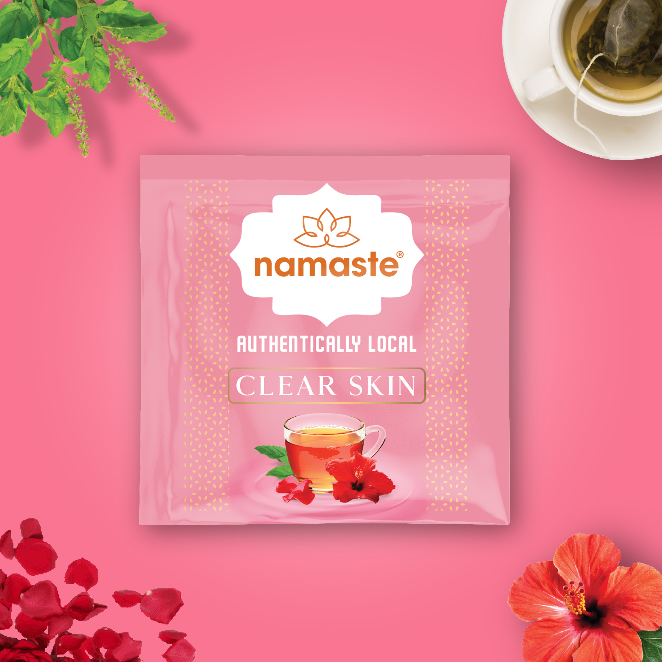 Clear Skin (Hibiscus, Rose Petal & Tulsi) -Single Sachet